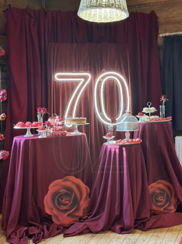 Cyfry ledowe 0-9  plexi wypożyczalnia Poznań urodziny