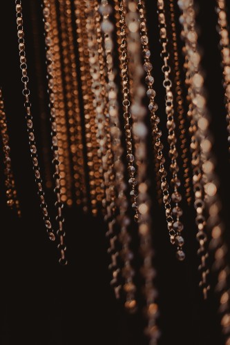 Koraliki zwisające dekoracja żyrandol łańcuszki 10 szt